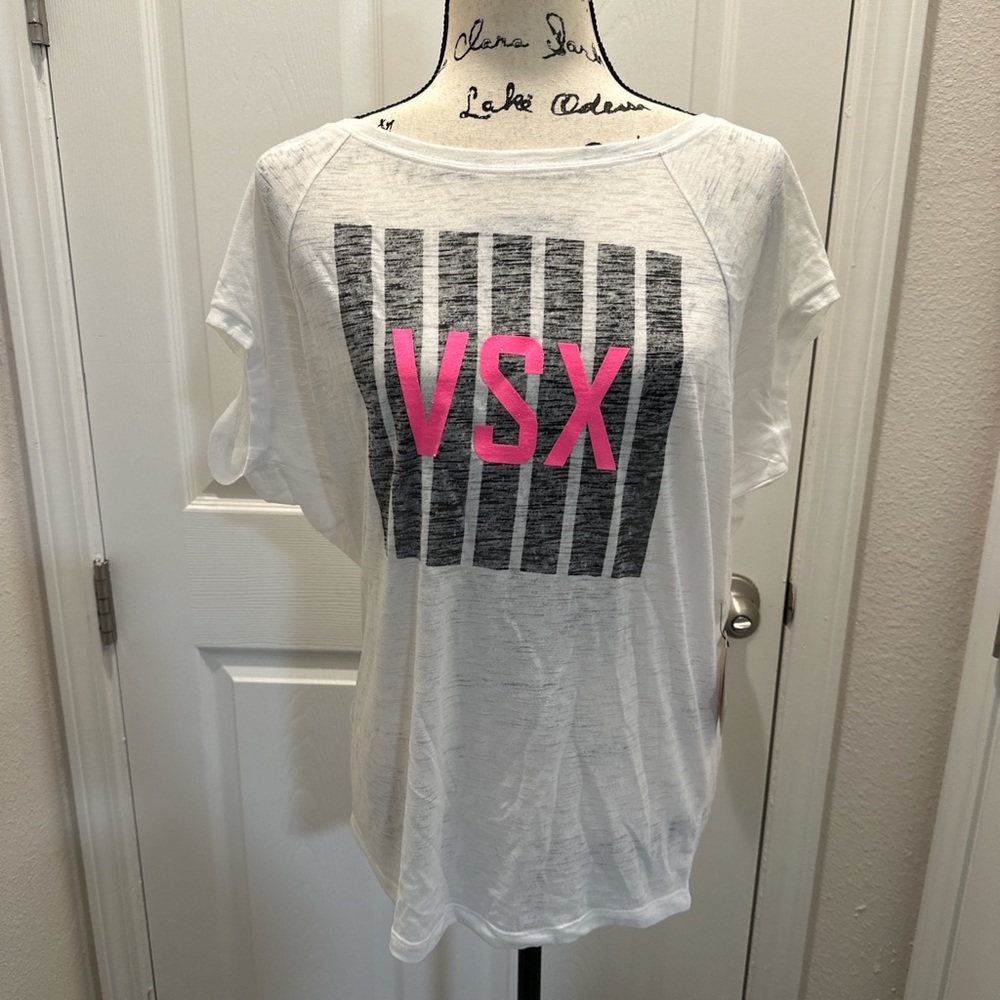 2013 Victoria's Secret VSX Graphic White Tee